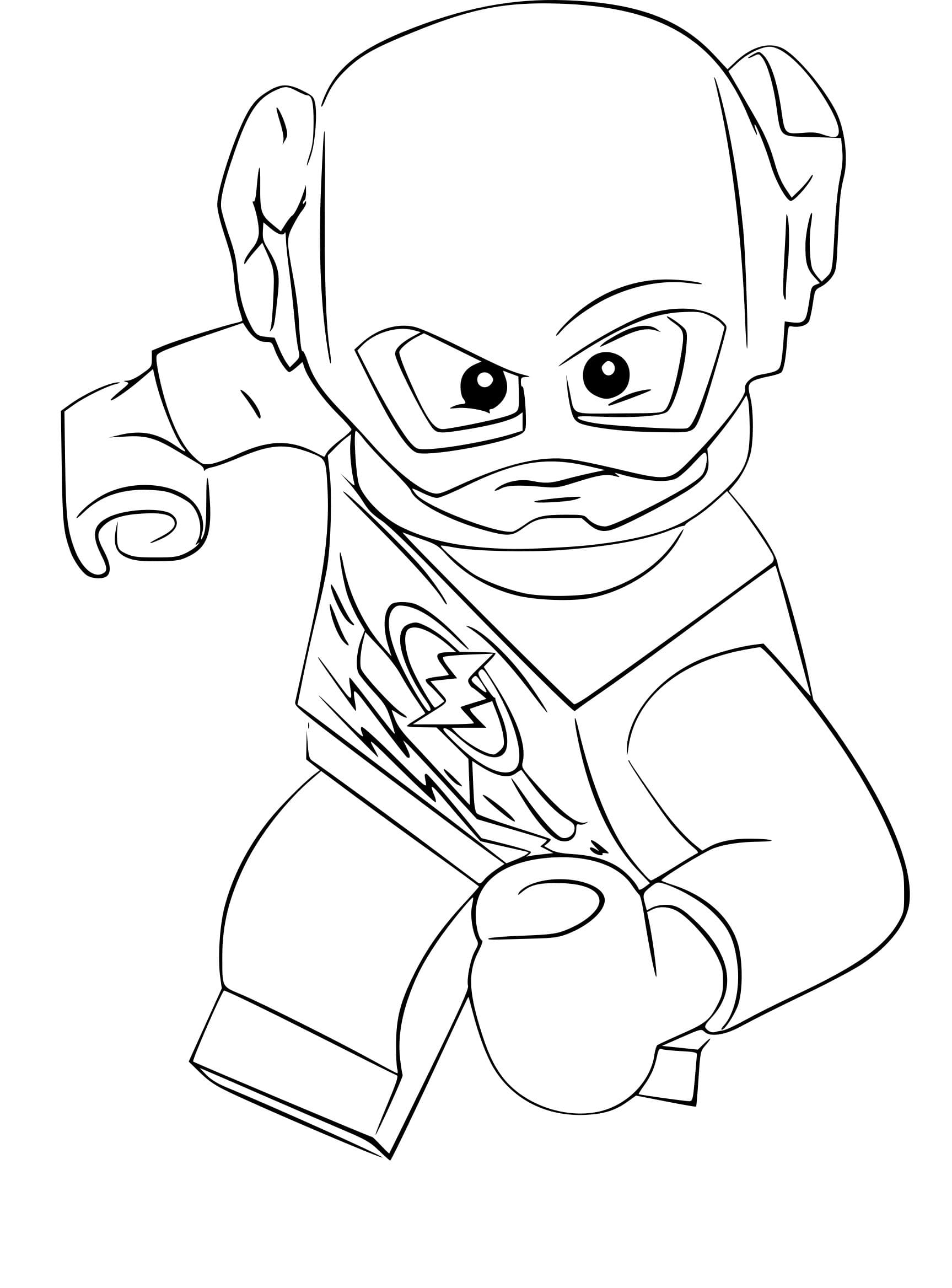 The flash coloring pages