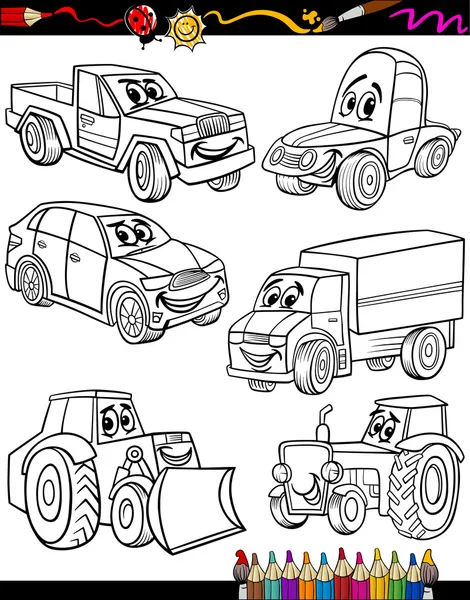 Cartoon toys objects coloring page stock vector by izakowski