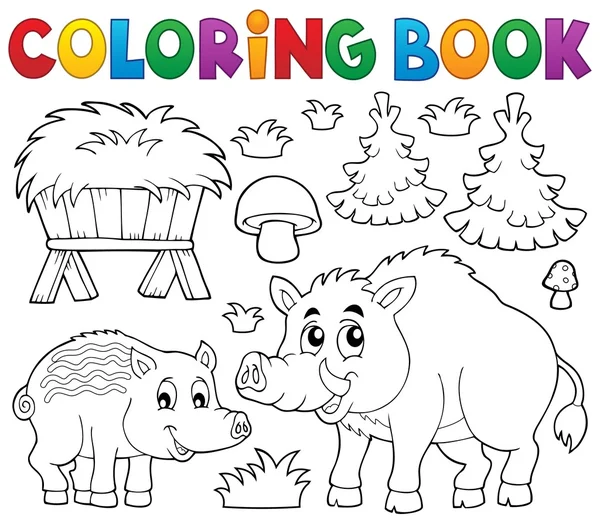 Coloring book toys theme stock vector by clairev