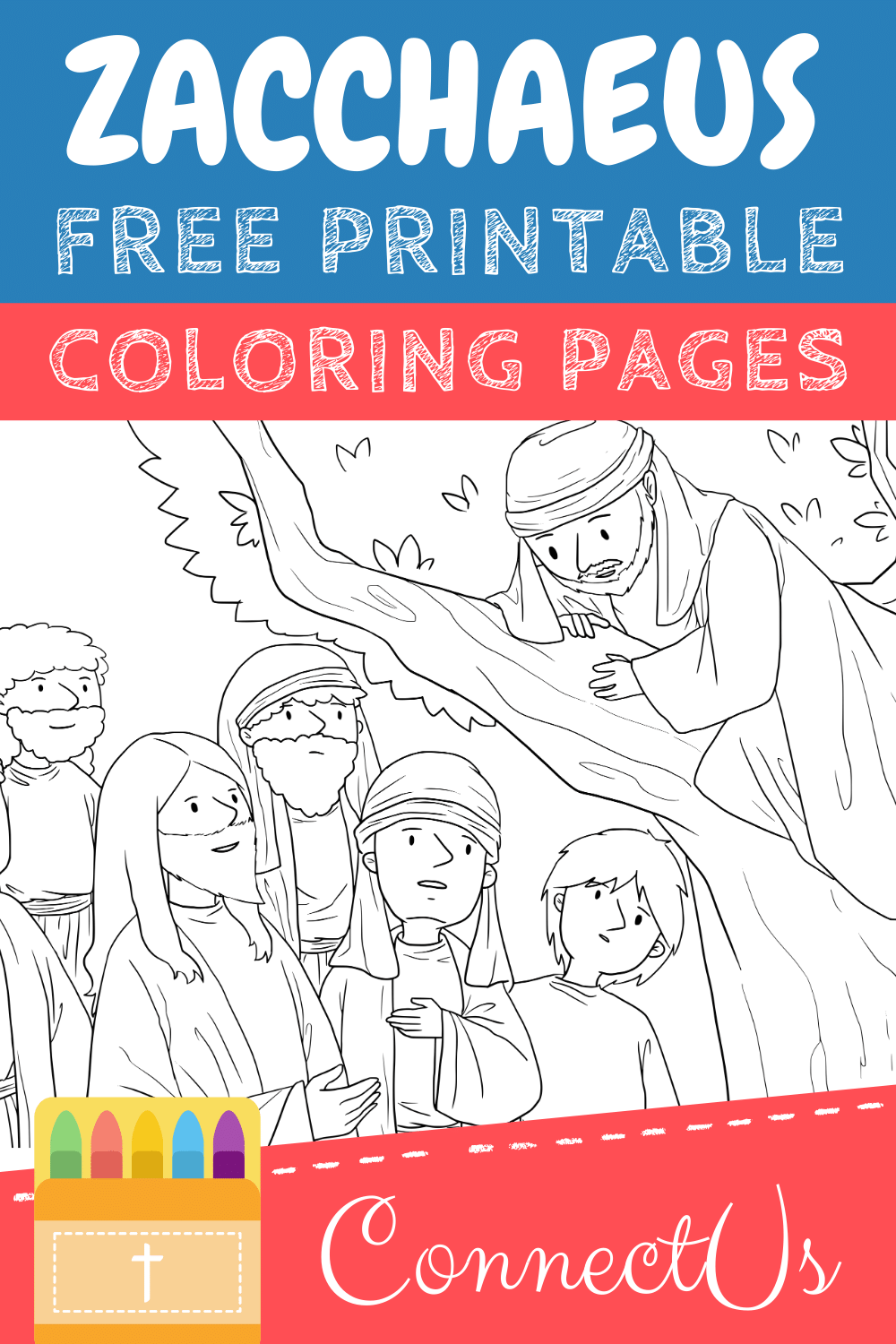 Free printable zacchaeus coloring pages for kids â connectus