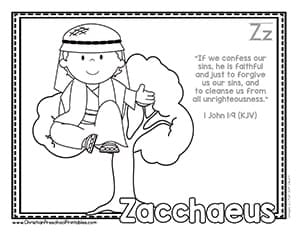 Free bible abc coloring pages