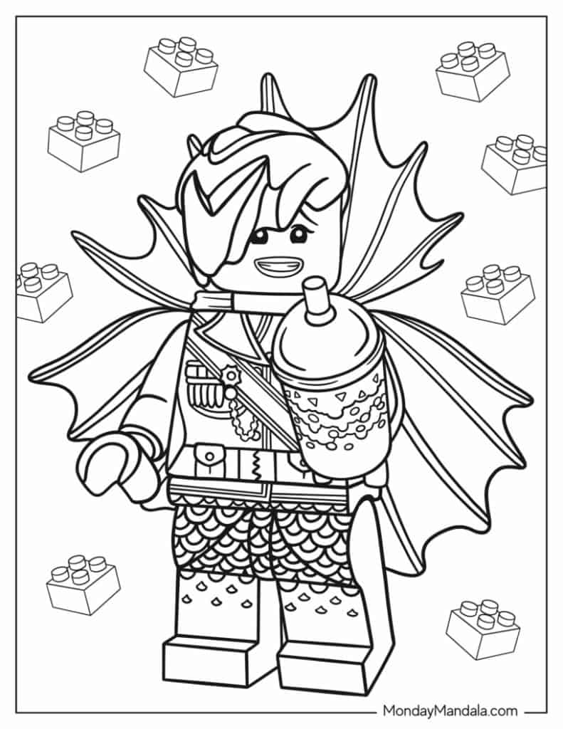 Lego ninjago coloring pages free pdf printables