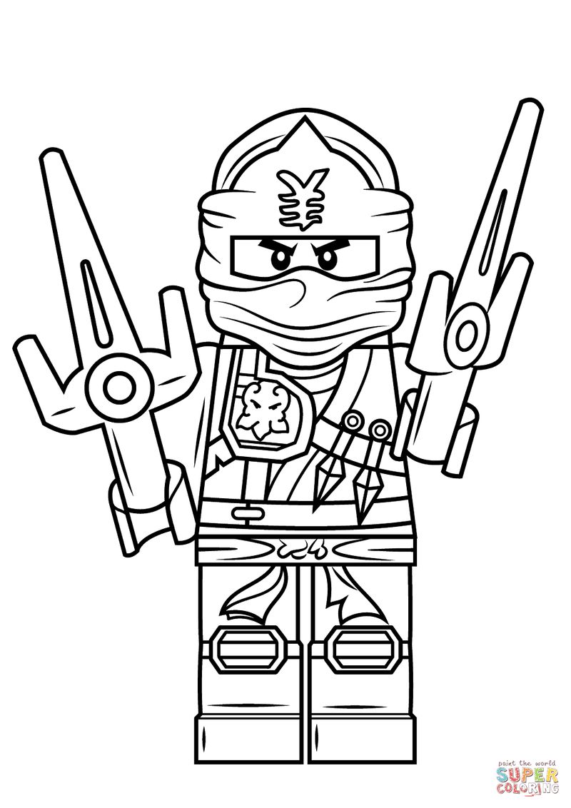 Lego ninjago coloring pages pdf to improve your kids coloring skill
