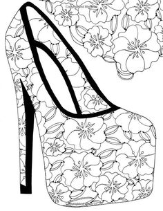 Coloring shoes ideas coloring pages colouring pages adult coloring pages
