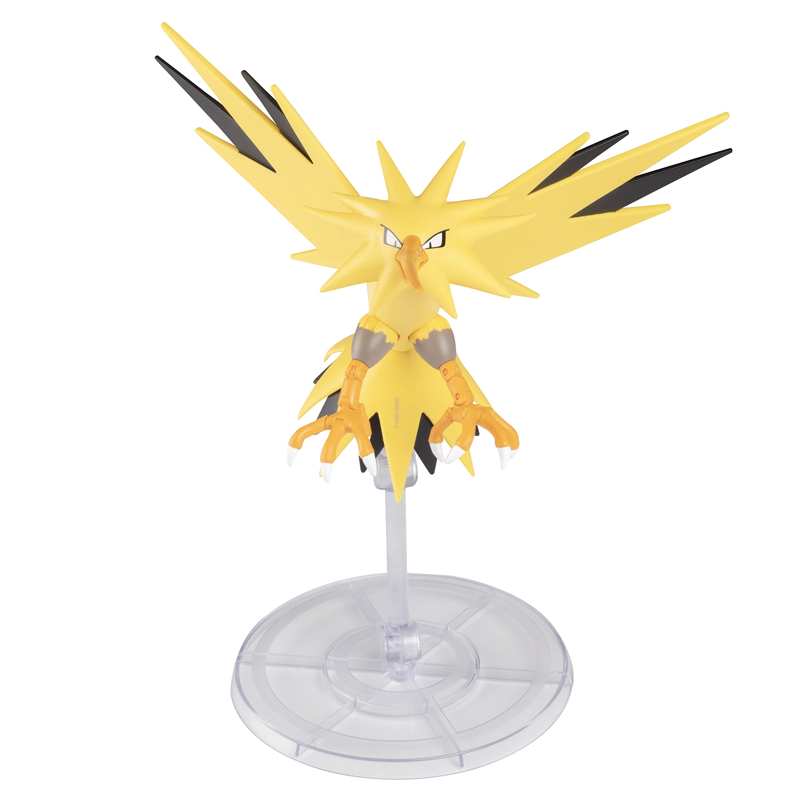 Pokãmon zapdos super articulated figure toy with display stand
