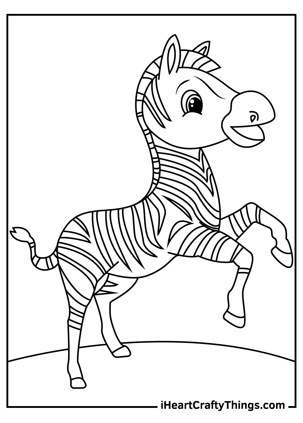 Zebra coloring pages free printables