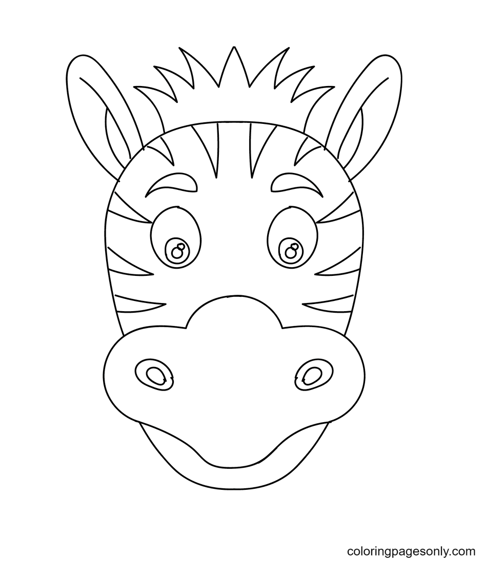 Zebra coloring pages printable for free download