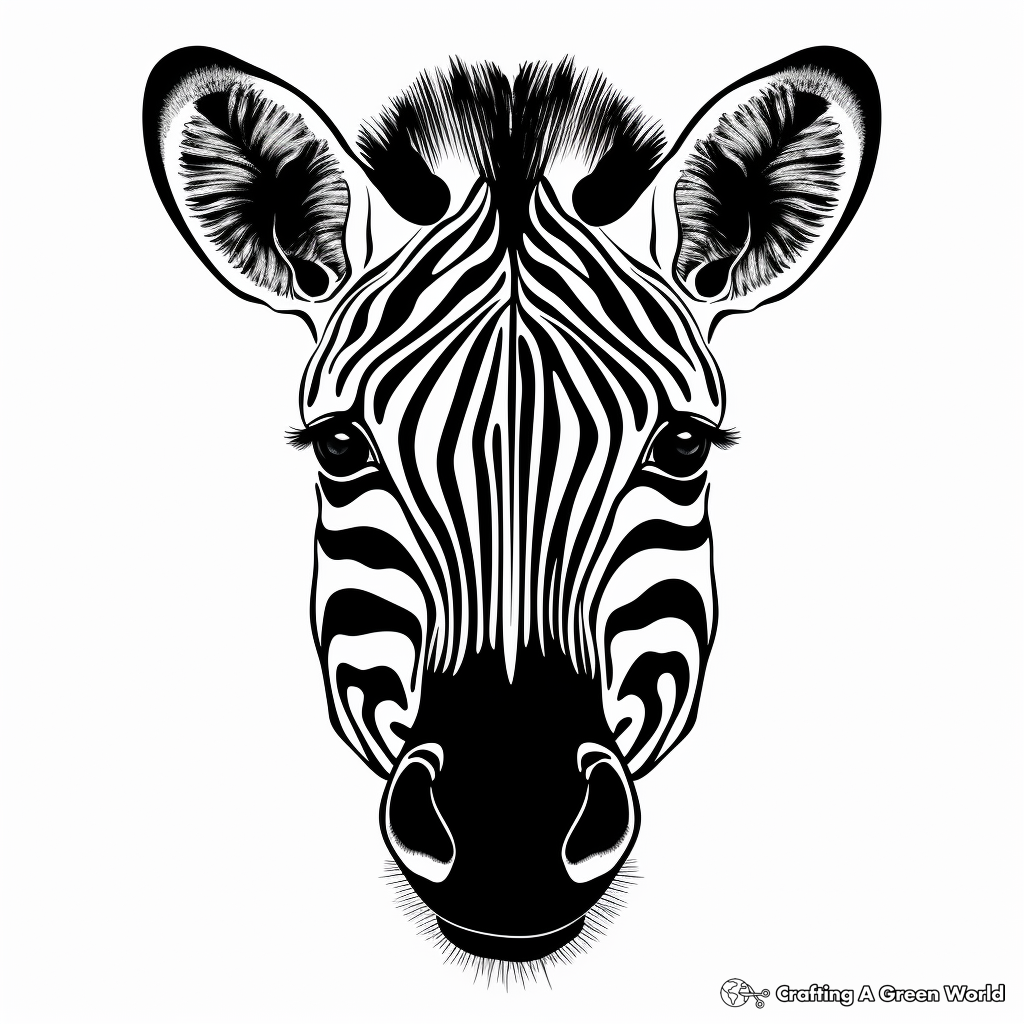 Animal faces coloring pages