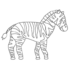 Top free printable zebra coloring pages online