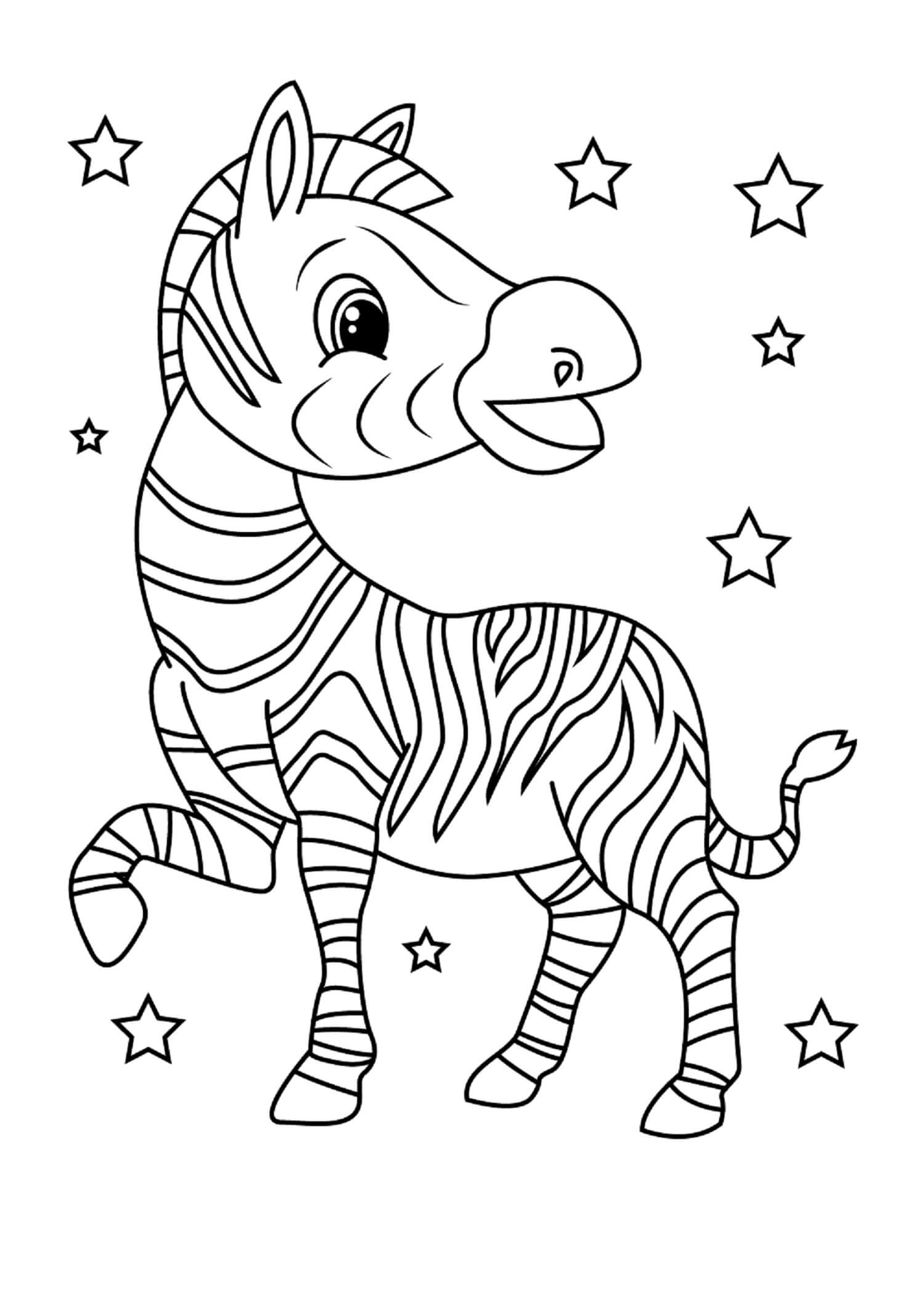 Zebra face mandala coloring page