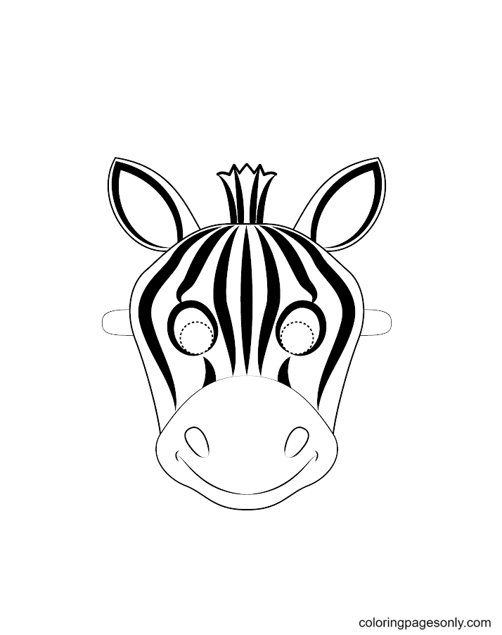 Zebra coloring pages printable for free download