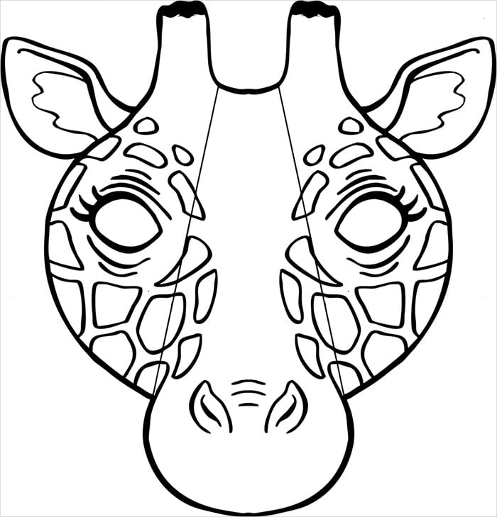 Printable animal mask template free