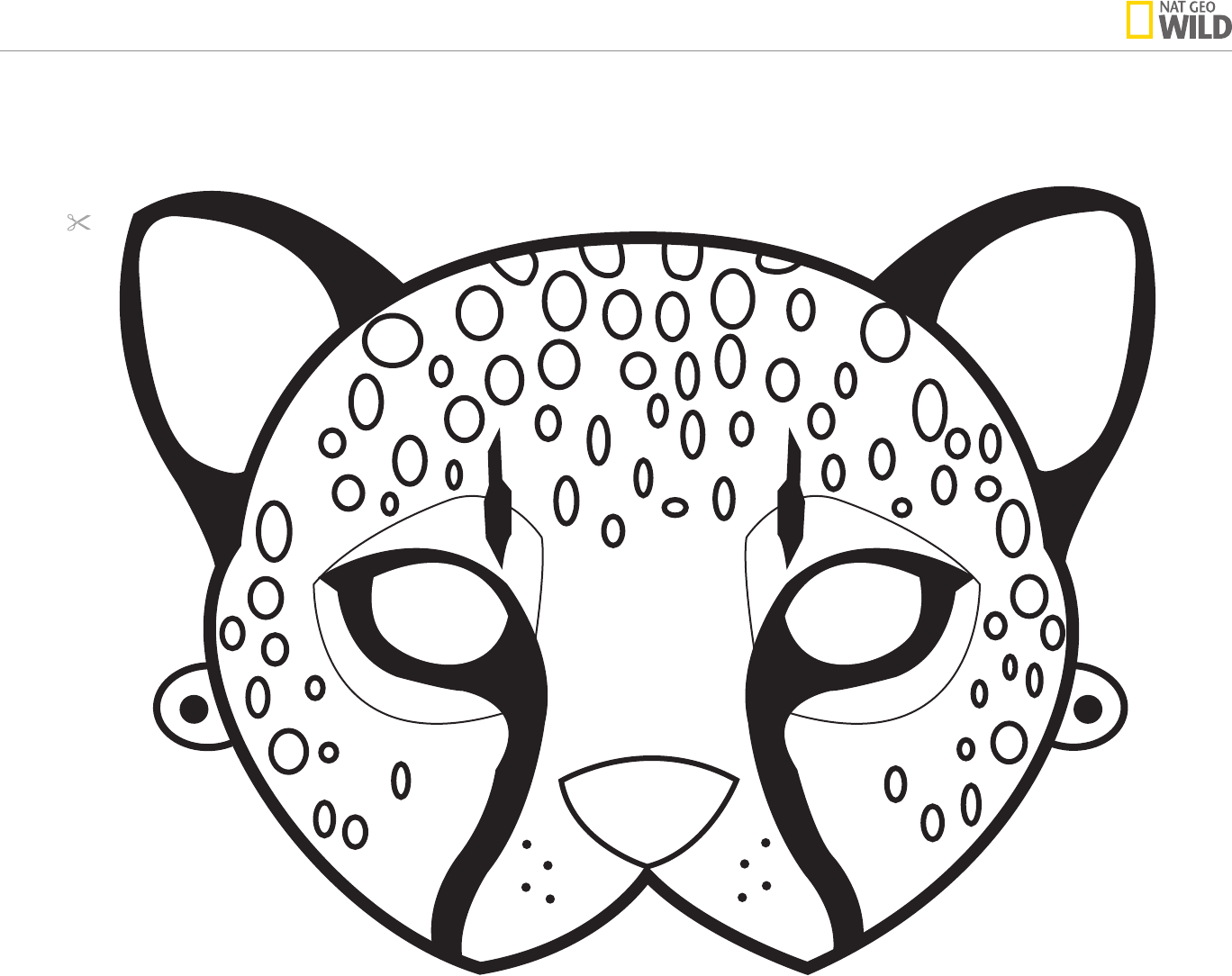 Free animal mask template