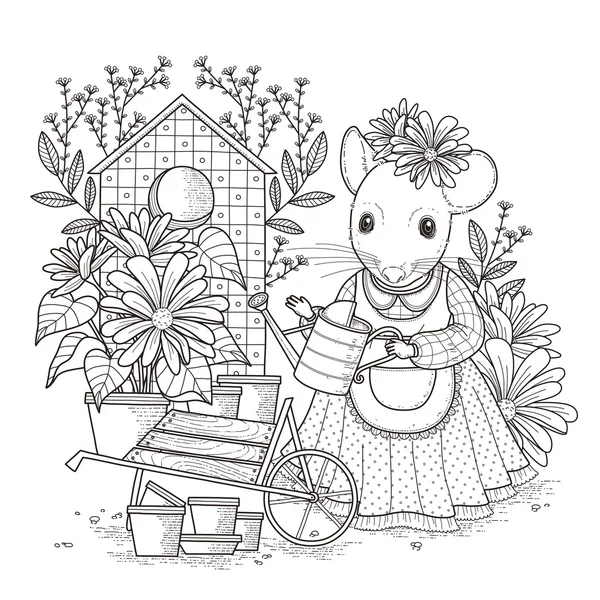 Coloring page vector images