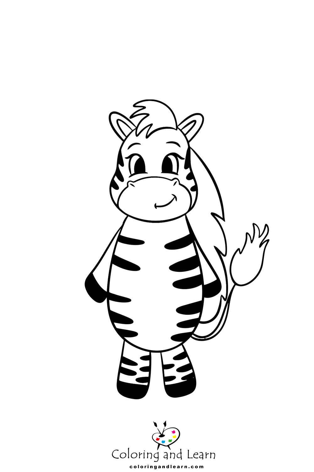 Zebra coloring pages