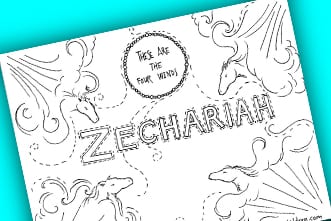 Free printable zechariah coloring page