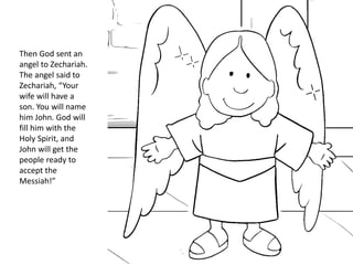 The birth of john the baist coloring book p