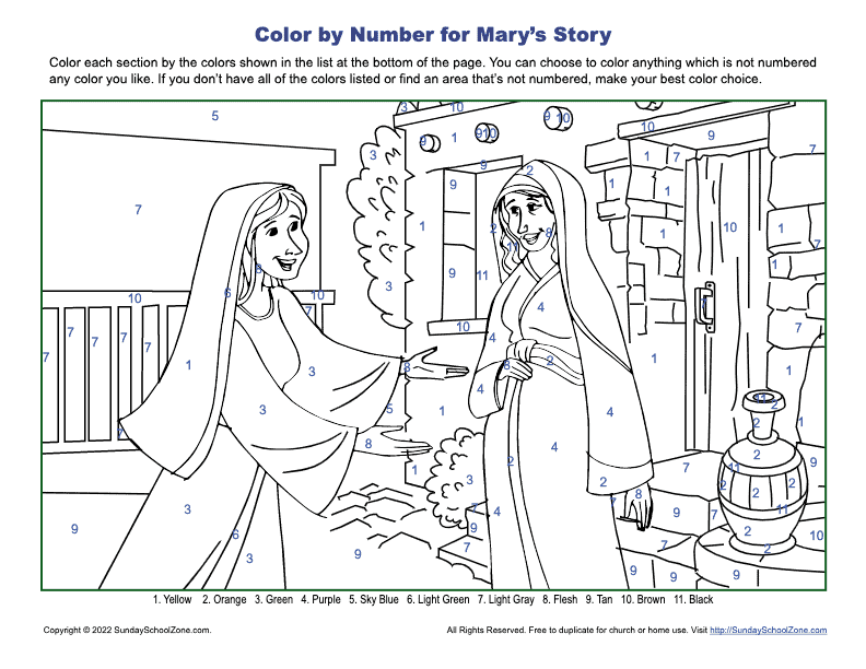Free printable elizabeth bible activities on sunday school zone