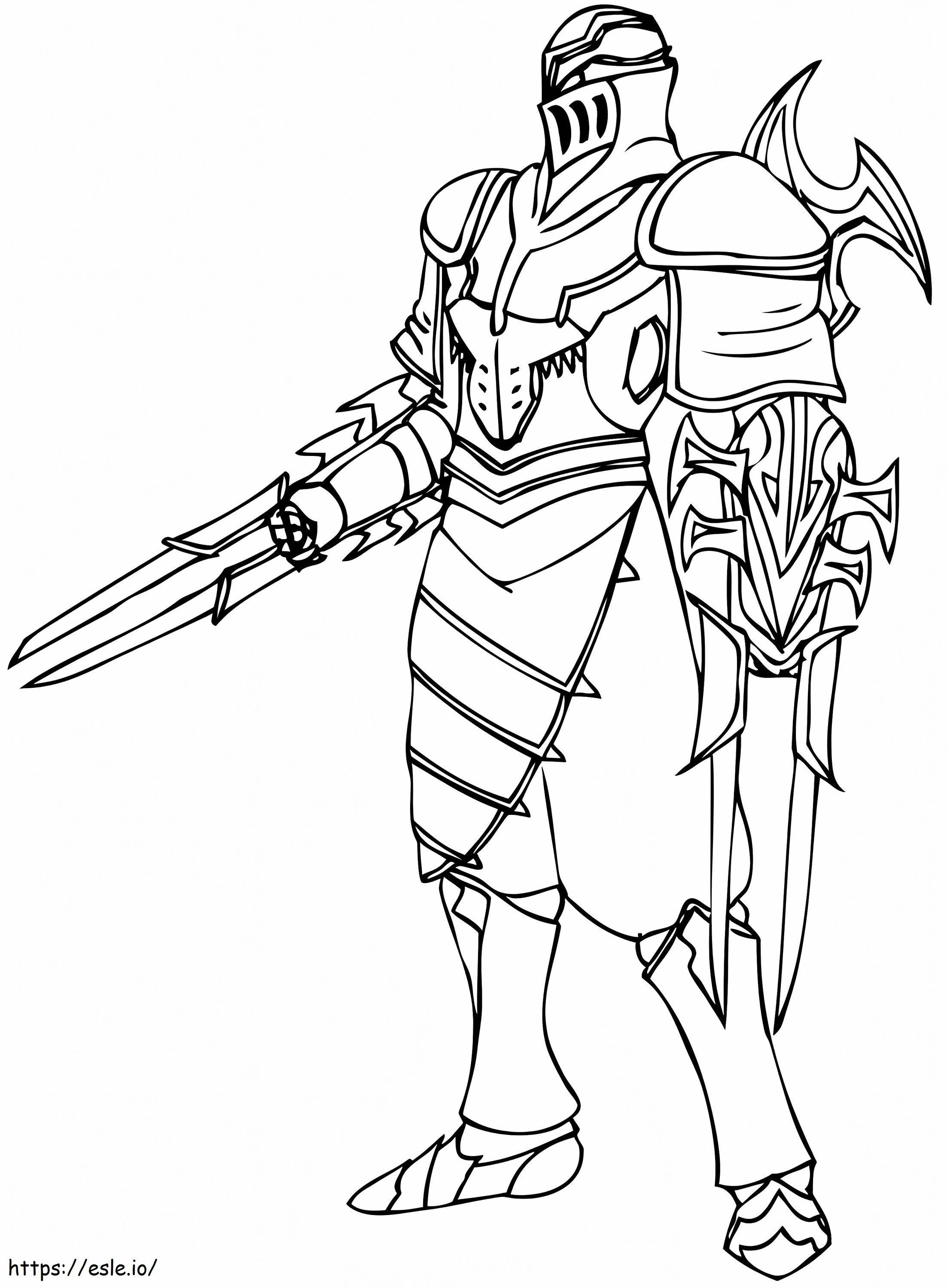 Zed a coloring page