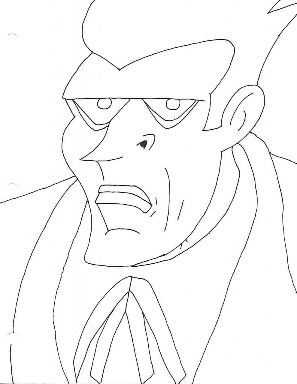 Coloring page joker unimpressed by inderezzed