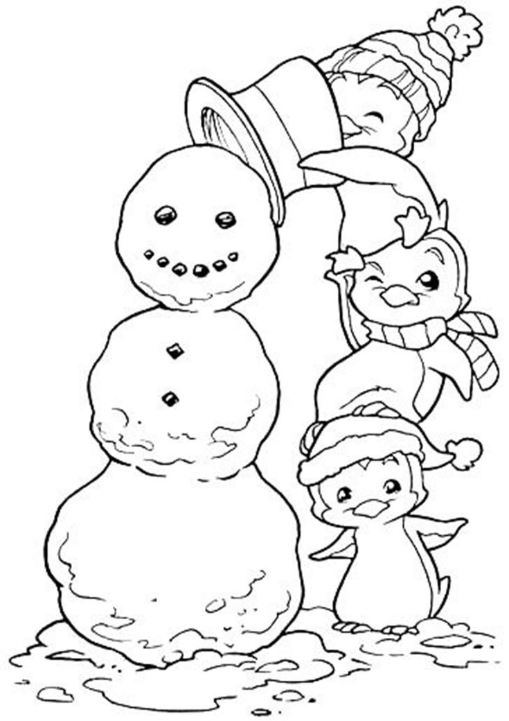 Free easy to print penguin coloring pages weihnachtsmalvorlagen fensterbilder weihnachten basteln krippenbilder