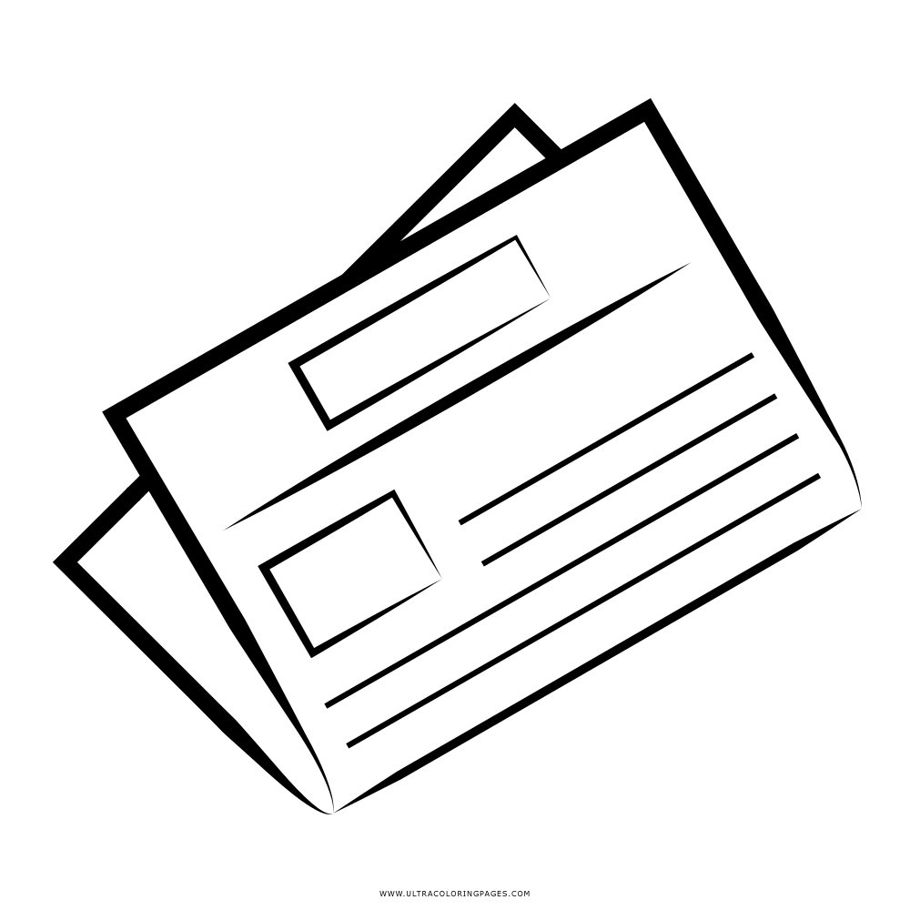 Newspaper coloring page