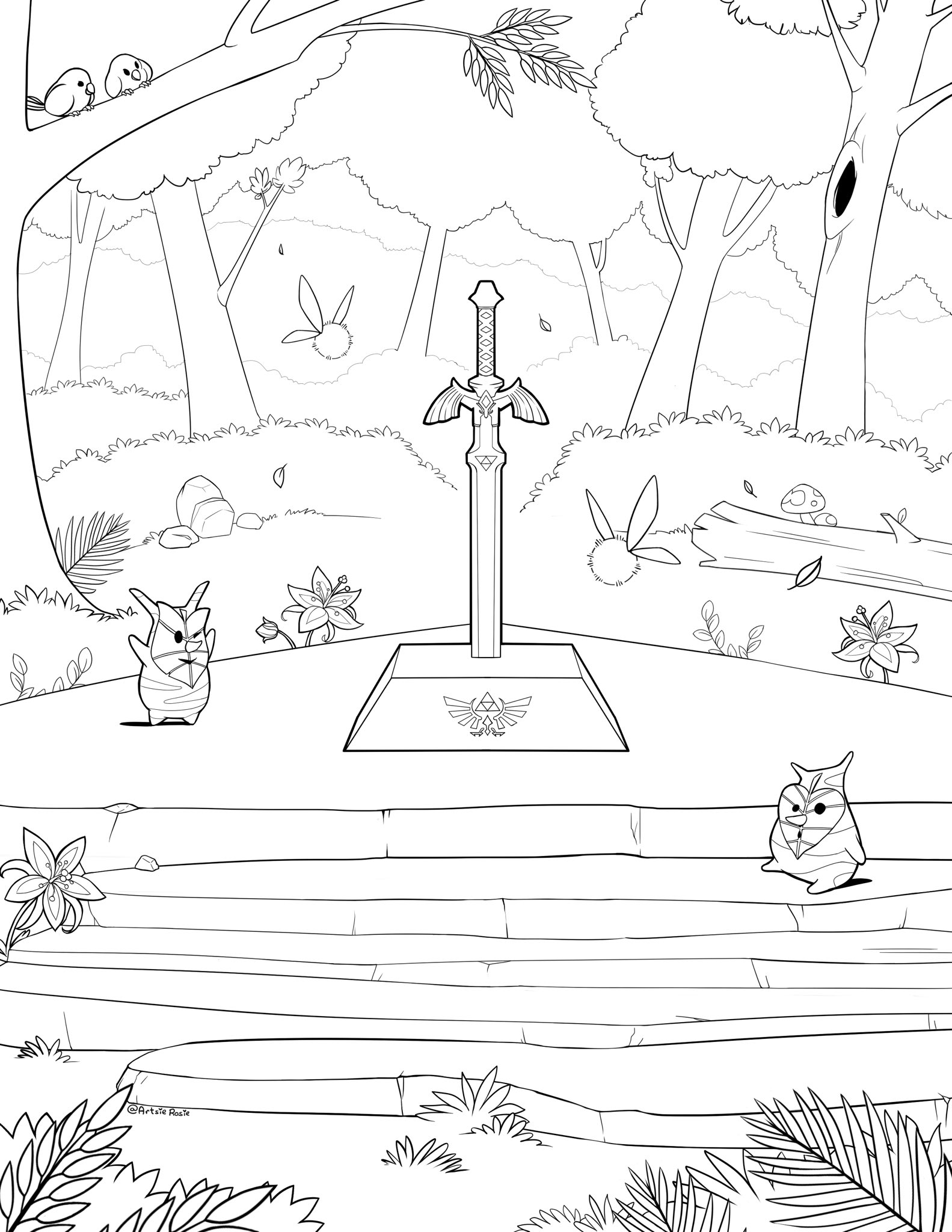 Zeldathon on x today is nationalcoloringday and we have two zelda themed coloring pages for you to enjoy dropbox links in replies httpstcoooovaouou x