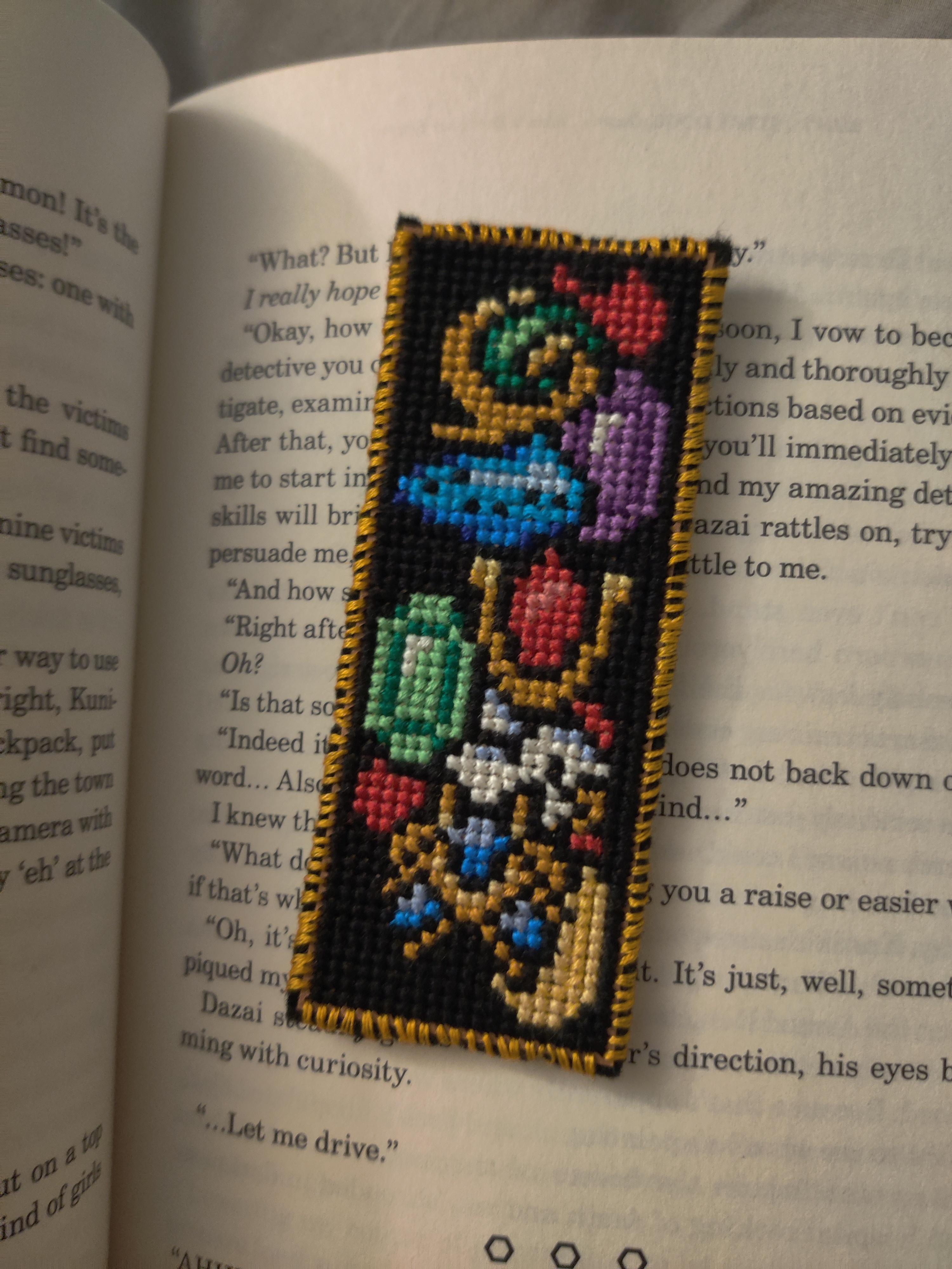 Fo made a zelda bookmark for a friend rcrossstitch