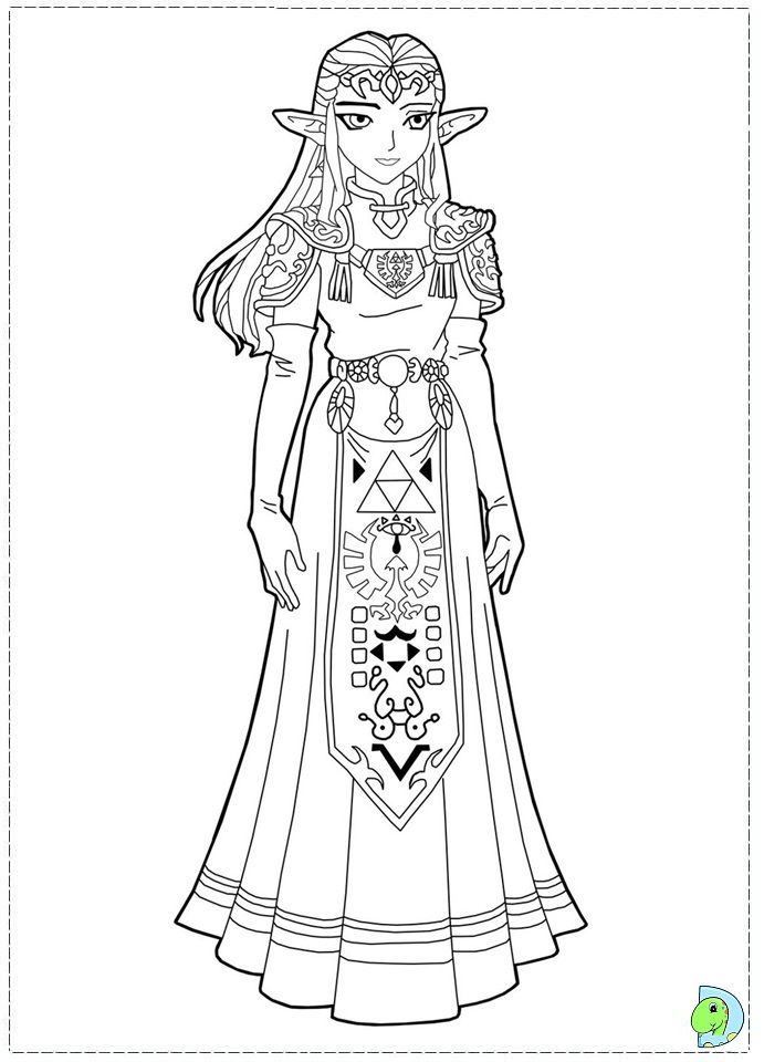 Dessin zelda ã imprimer coloriage zelda coloriage princesse coloriage gratuit