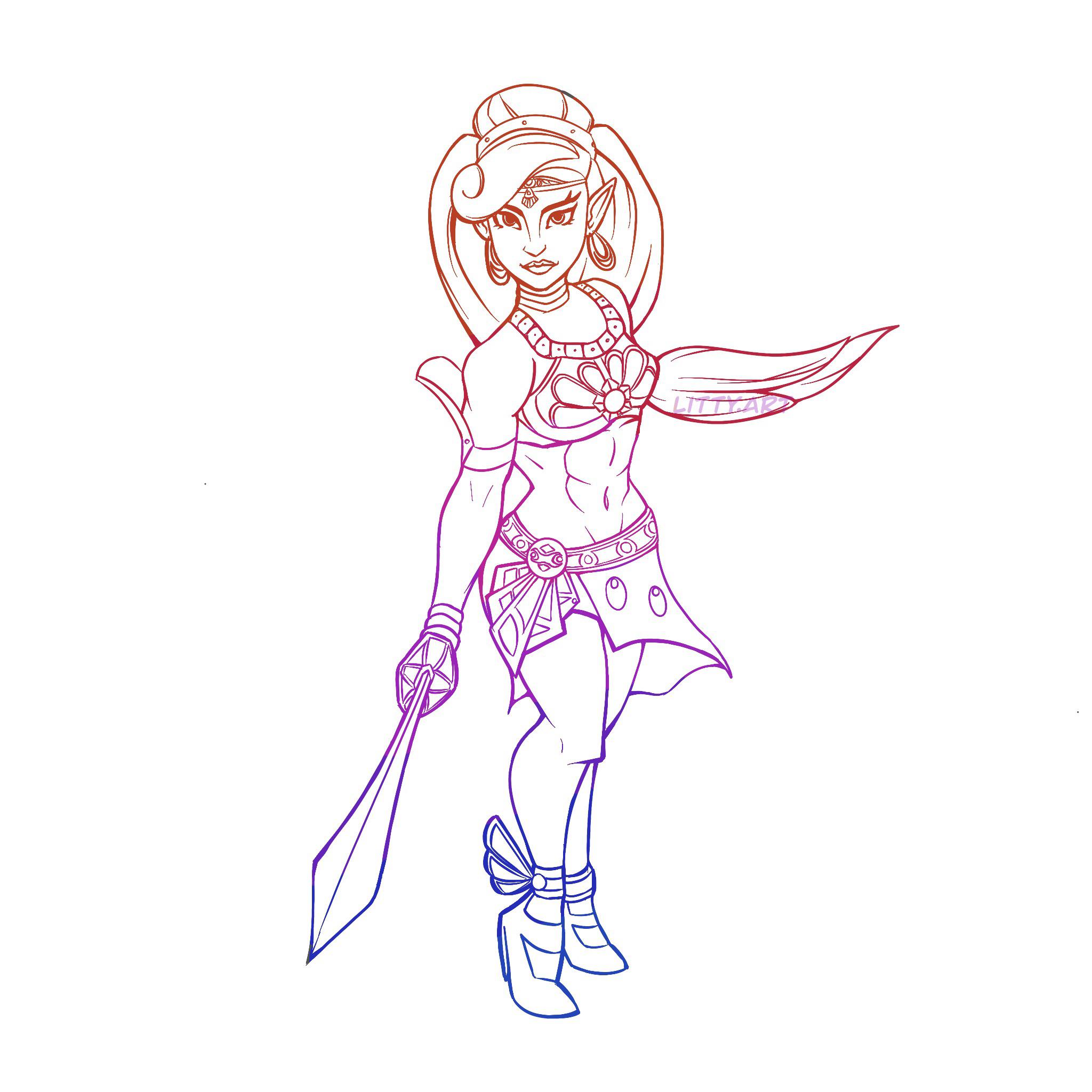 Botw urbosa fanart by me hope you like it rzelda
