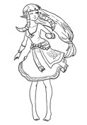 The legend of zelda coloring pages free coloring pages