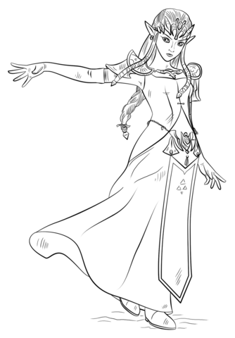 Princess zelda coloring page free printable coloring pages princess coloring pages princess coloring coloring pages