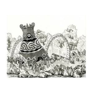 Lost guardian drawing by valerie decoy