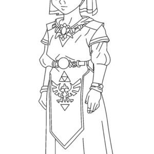 Zelda coloring pages printable for free download