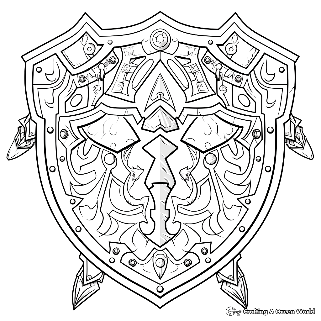 The legend of zelda coloring pages