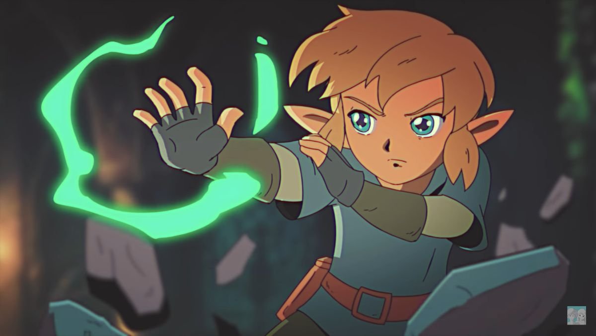 The legend of zelda tears of the kingdom meets game boy color in imaginative mercial