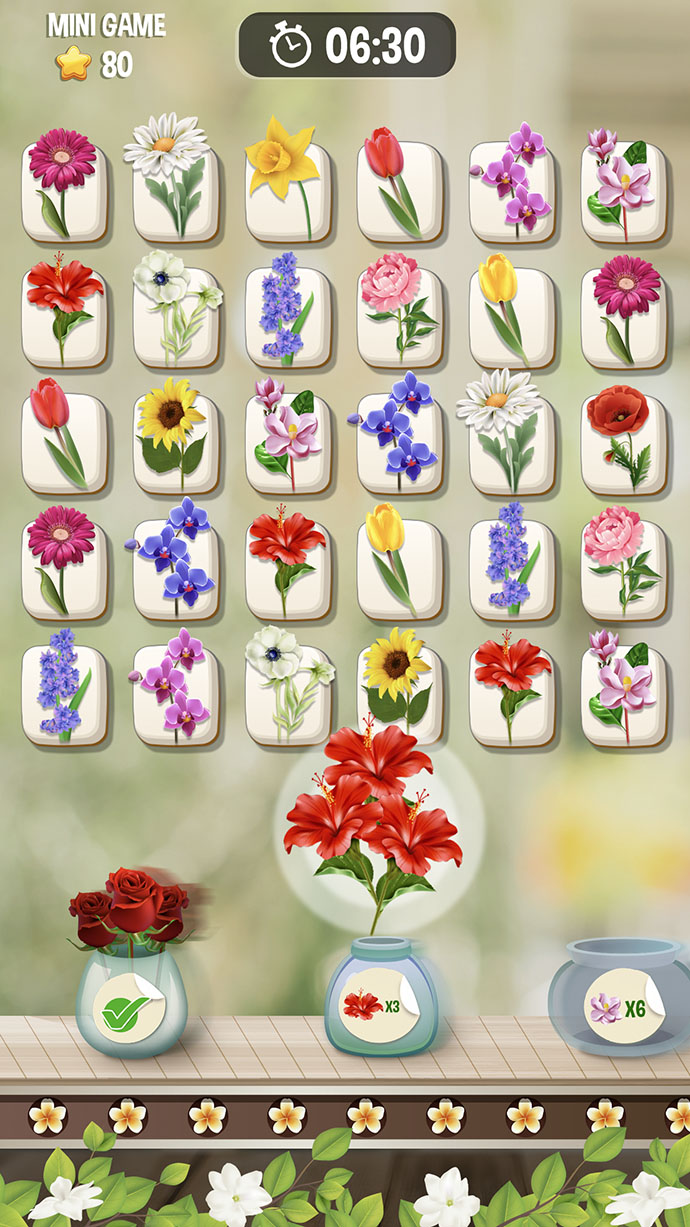 Play zen blossom flower tile match online for free on pc mobile