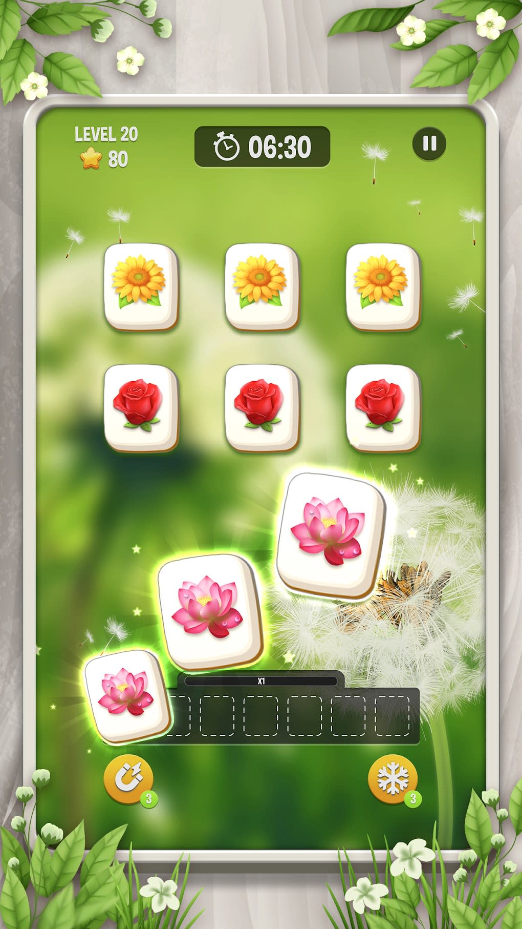 Z blossom flower tile match for android