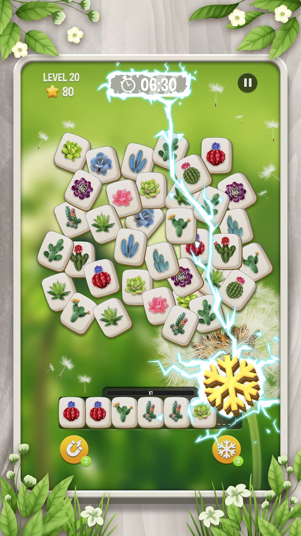 Z blossom flower tile match for android