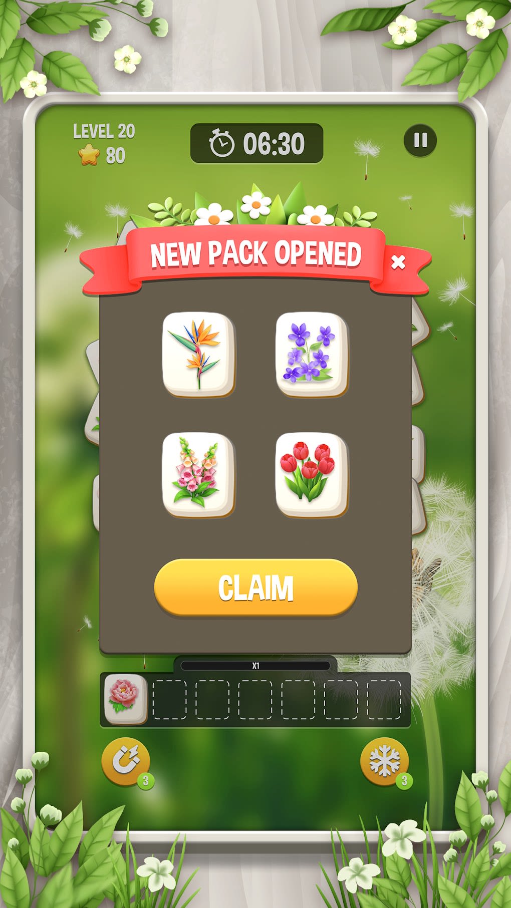 Z blossom flower tile match for android