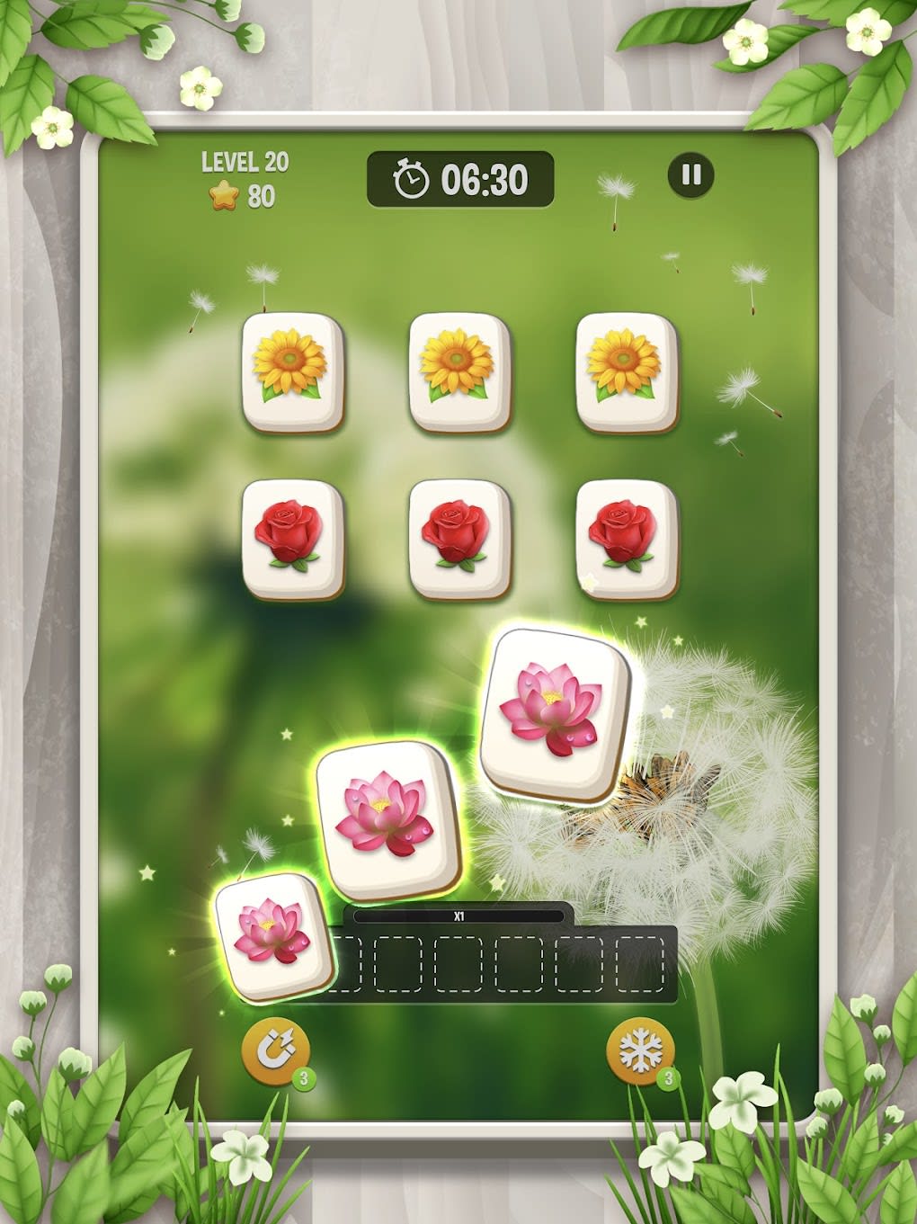 Z blossom flower tile match for android