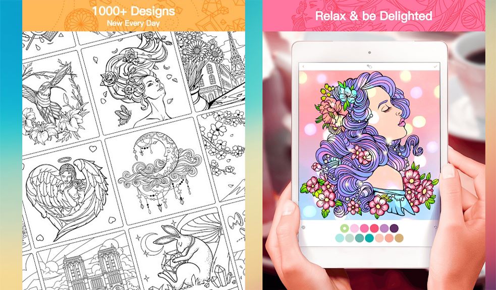 Colorplay premium adult coloring book