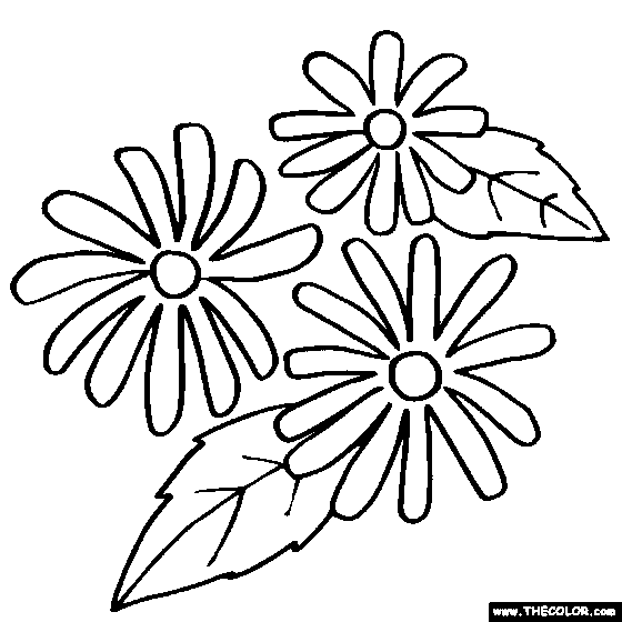 Flower coloring pages color flowers online