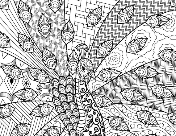 Intricate zen coloring pages