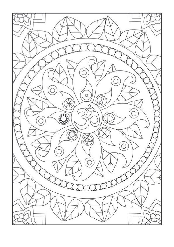 Adult coloring page svg zen and anti stress coloring page svg coloring page svg printable coloring page svg art therapy svg