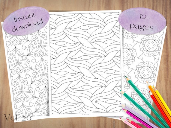 Printable zen colouring pages adult colouring book pdf art therapy worksheets recreational therapy occupational therapy self care download now