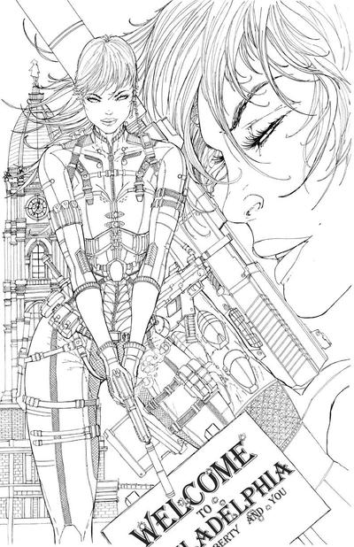 Zenescope lineart for new series by jamietyndall on
