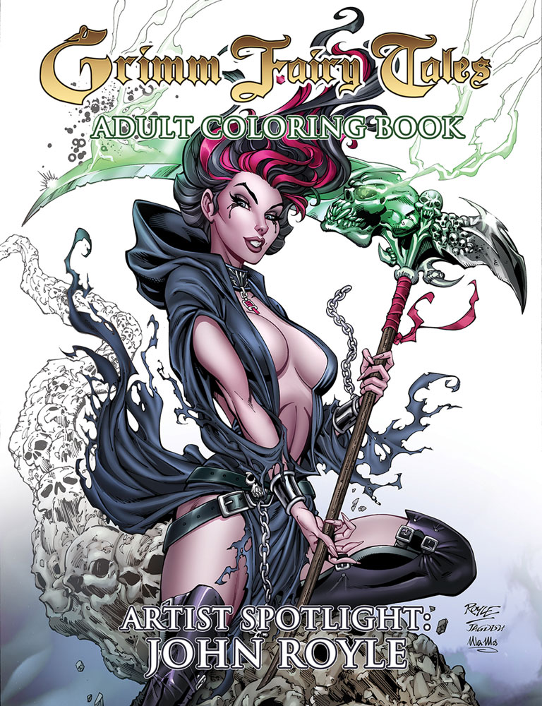 Grimm fairy tales adult coloring book artist spotlight john royle sc