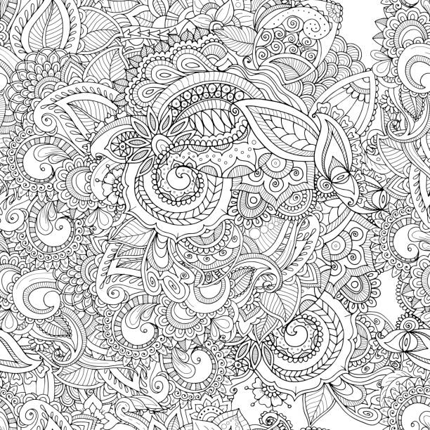 Zentangle stock illustrations royalty