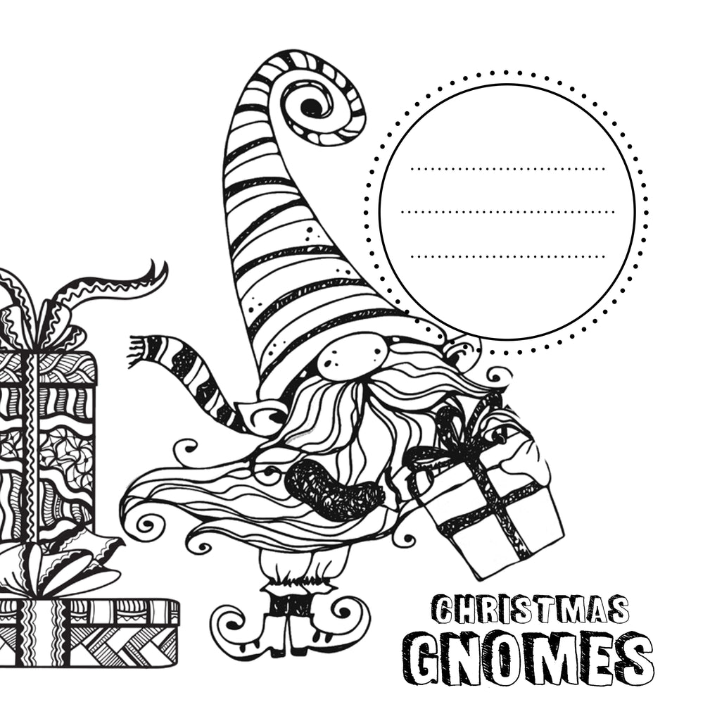 Winter gnomes coloring book for adults digital â monsoon publishing usa